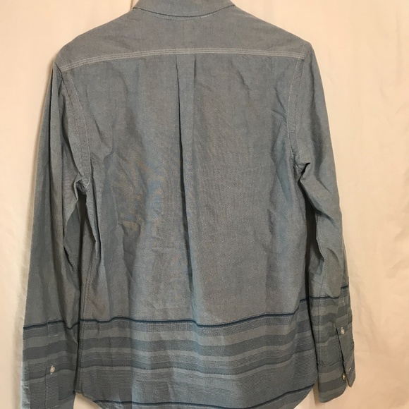 SOLD - Wings + Horns Light Blue Button Down Shirt - Picture 5 of 7